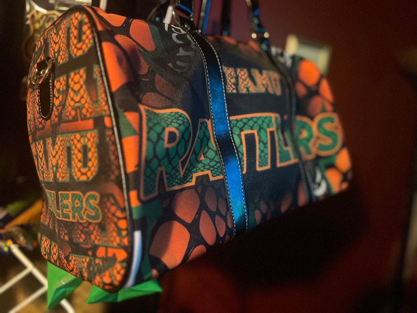 FAMU Rattler Waterproof Travel Bag (18.62 inch x 9.85 inch/"16.14 inch with Handles" x 8.56 inch)
