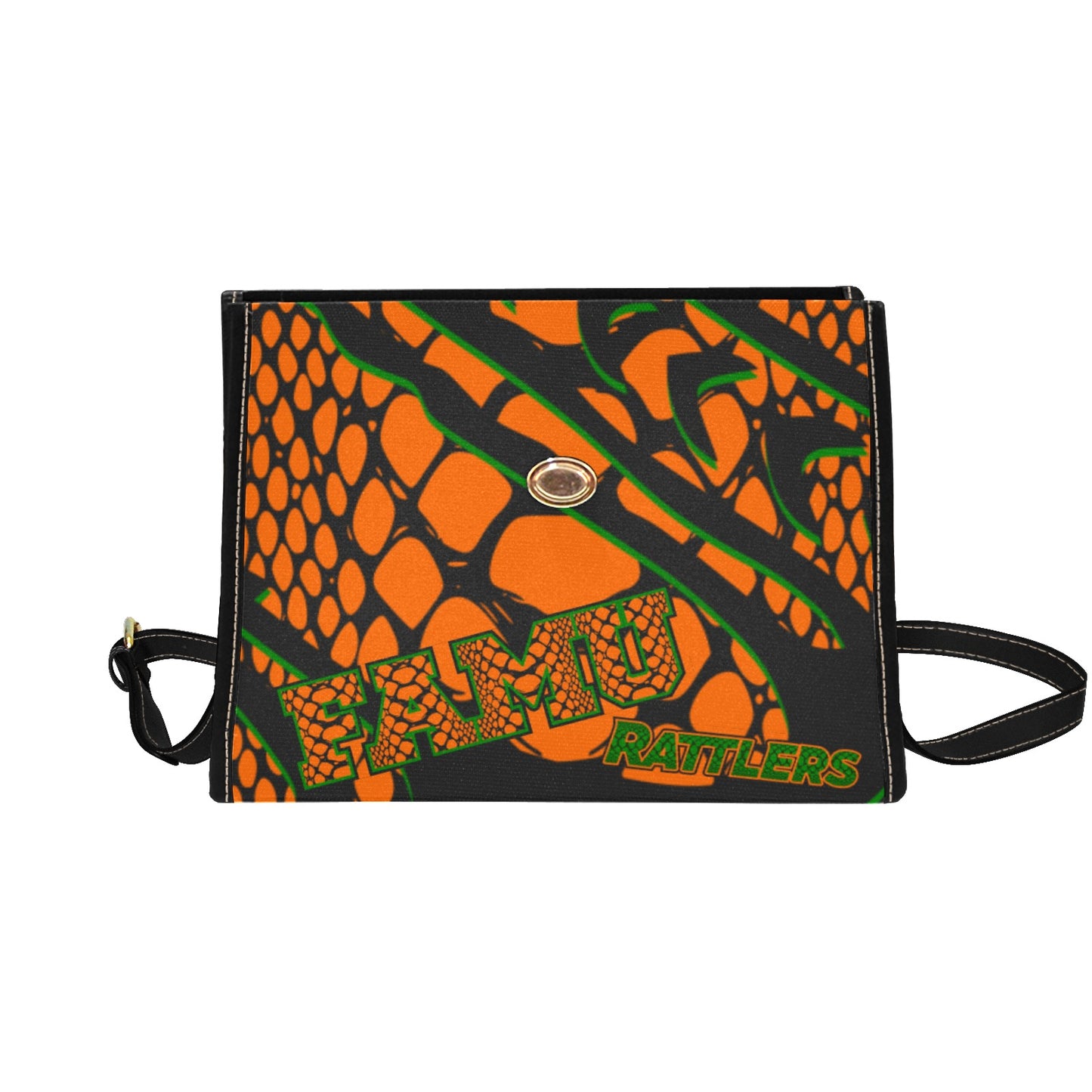 SnakeskinOandGblack Bag-Black (Model black)