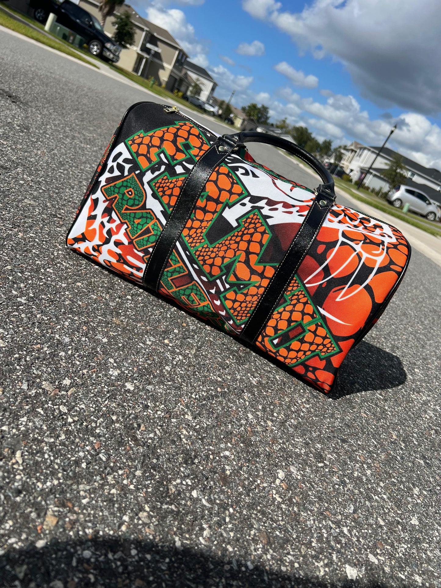 FAMU Rattler Waterproof Travel Bag (18.62 inch x 9.85 inch/"16.14 inch with Handles" x 8.56 inch)