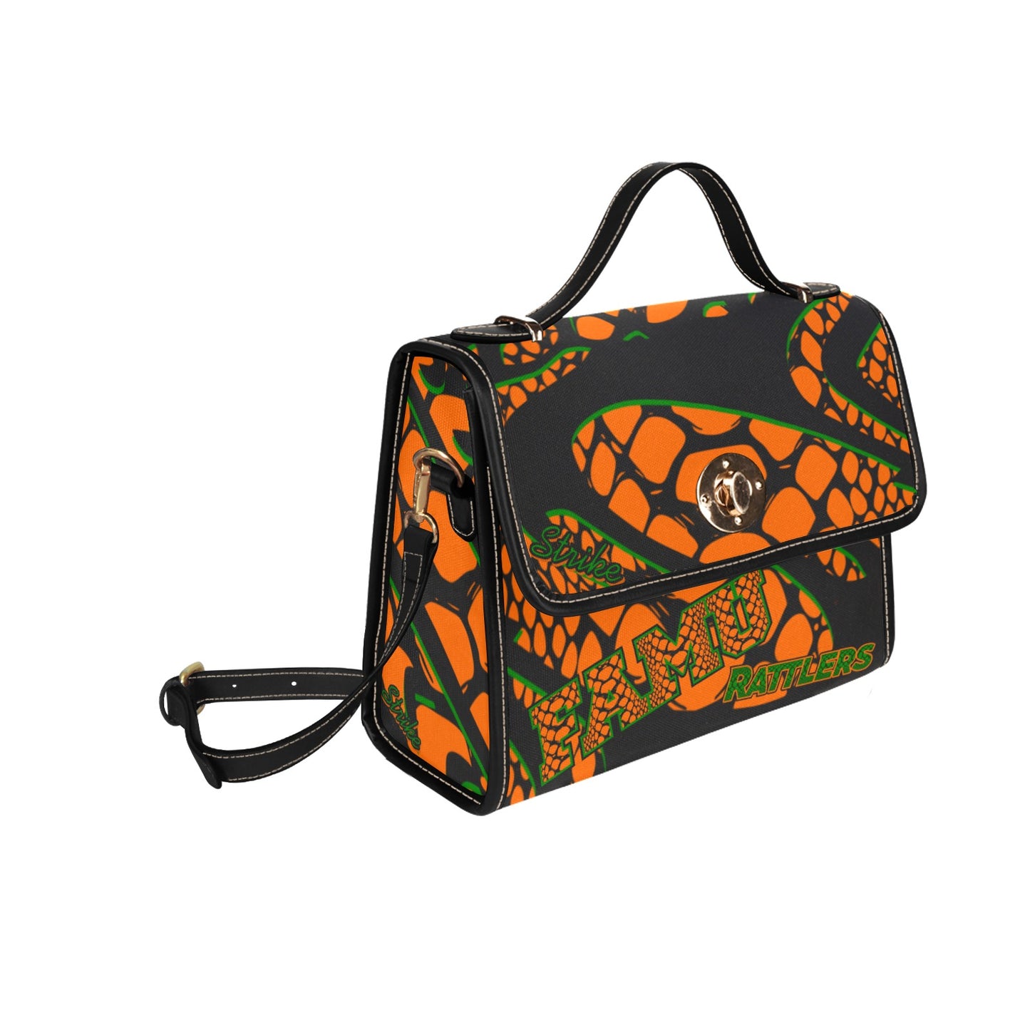 SnakeskinOandGblack Bag-Black (Model black)