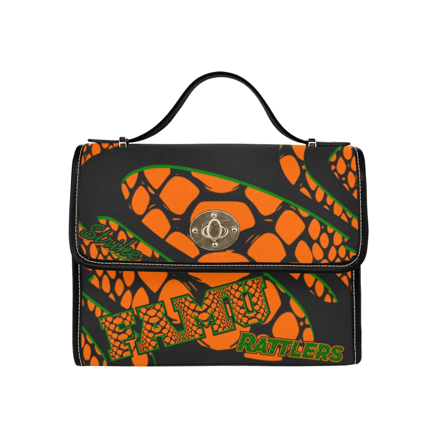 SnakeskinOandGblack Bag-Black (Model black)