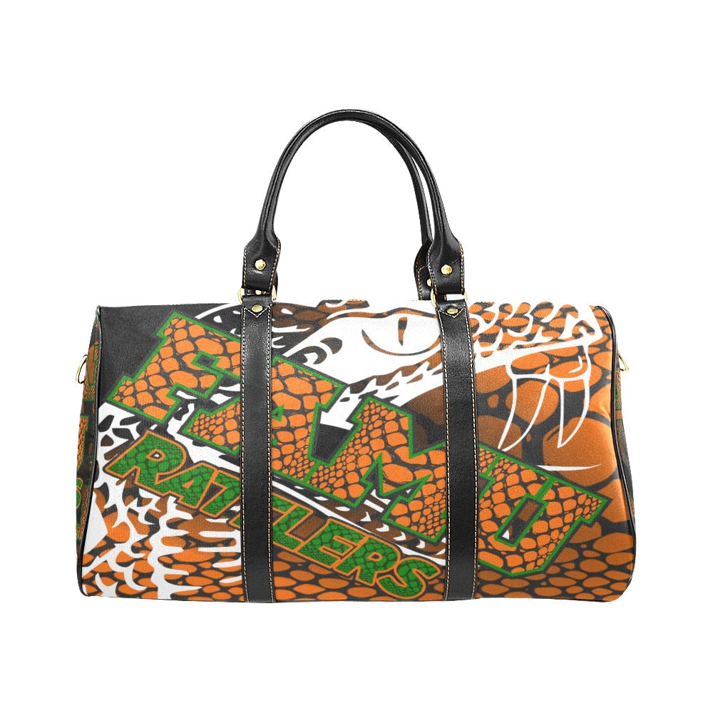 FAMU Rattler Waterproof Travel Bag (18.62 inch x 9.85 inch/"16.14 inch with Handles" x 8.56 inch)