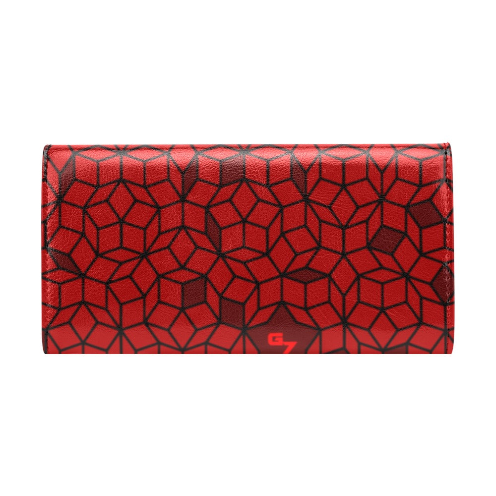 G7 signature collection hand purse red Women's Flap Wallet