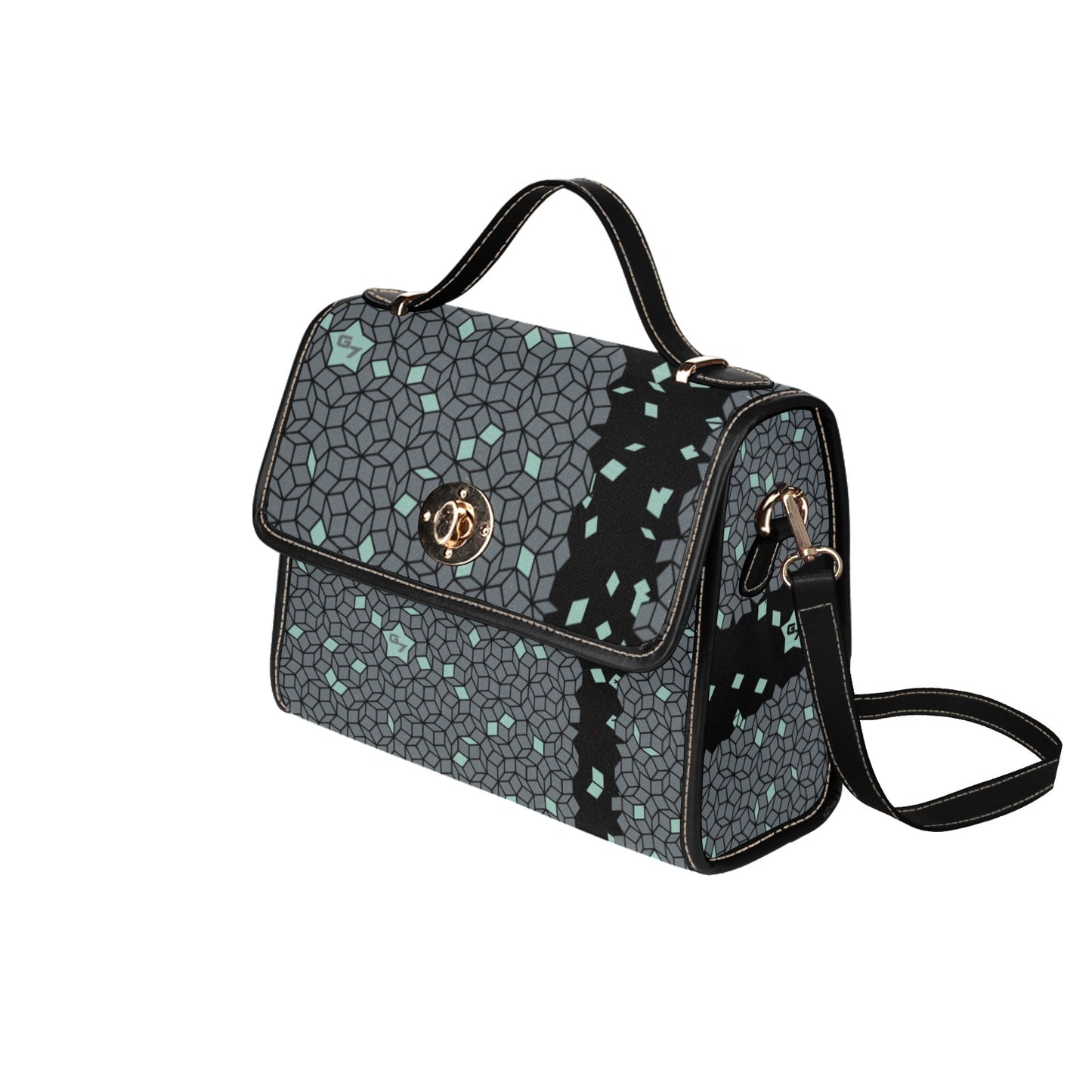 G7… Waterproof Canvas Bag-Black (0pen)