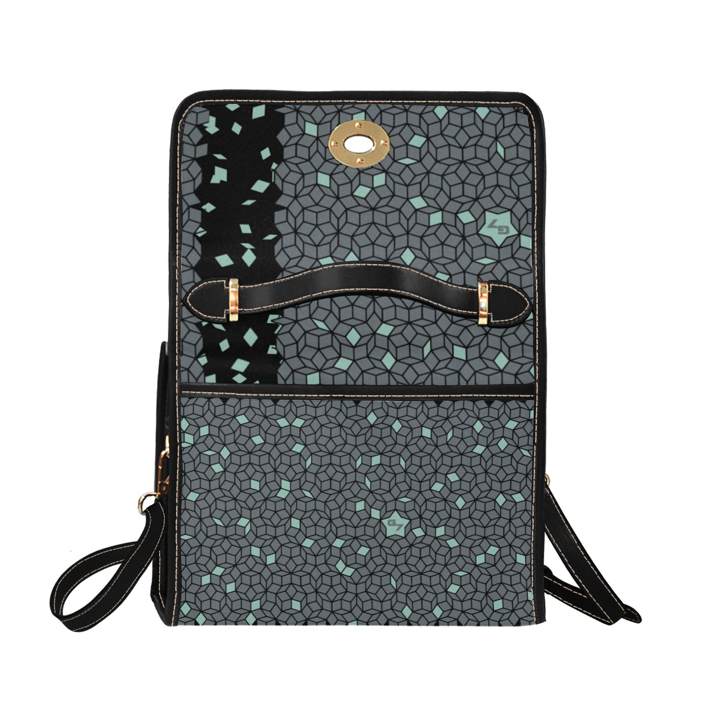 G7… Waterproof Canvas Bag-Black (0pen)