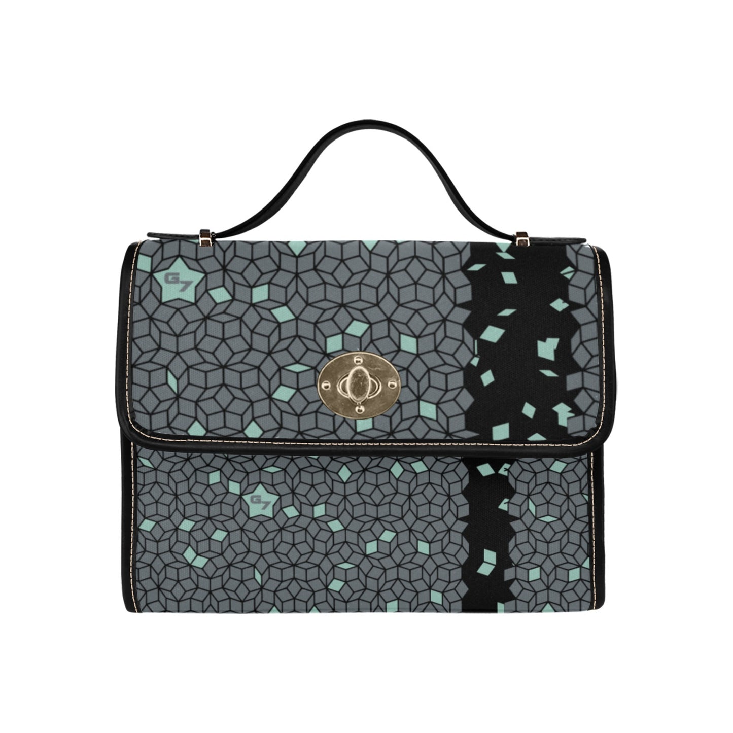 G7… Waterproof Canvas Bag-Black (0pen)