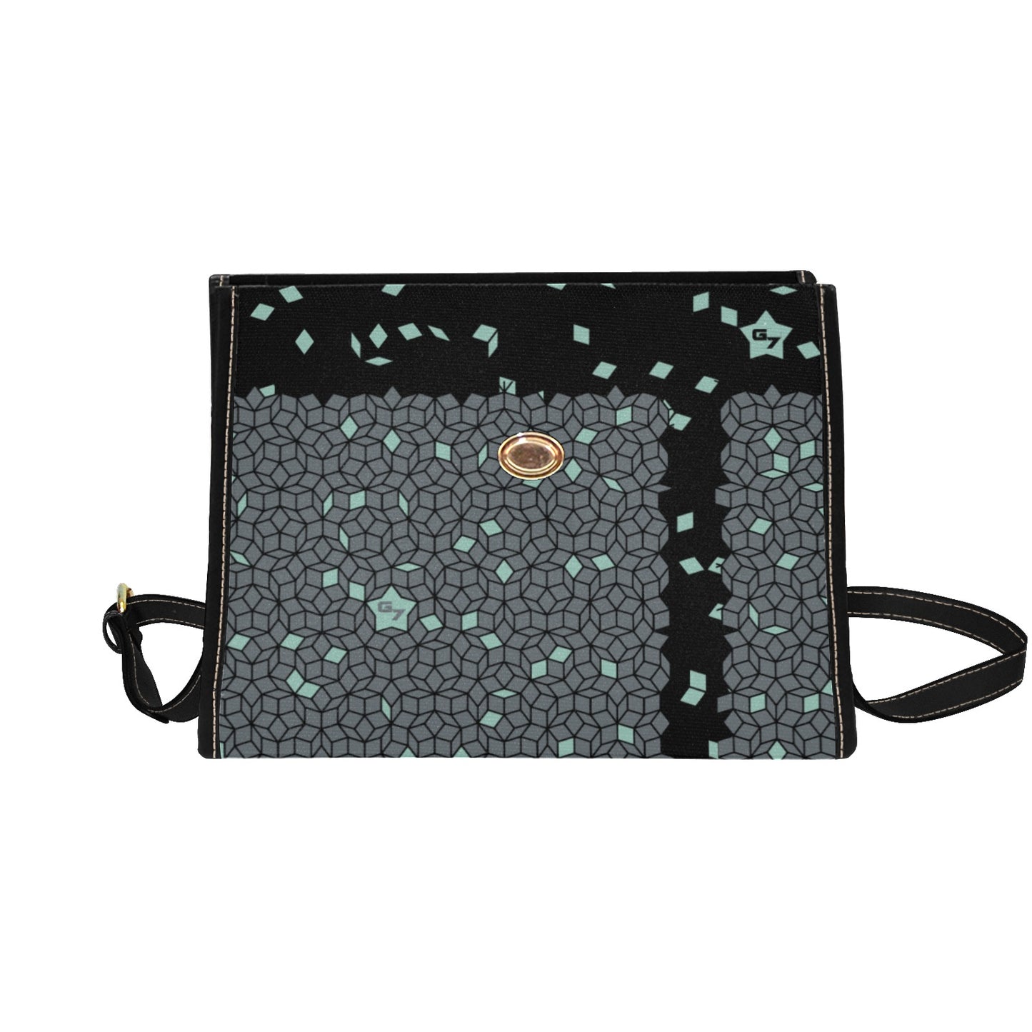 G7… Waterproof Canvas Bag-Black (0pen)