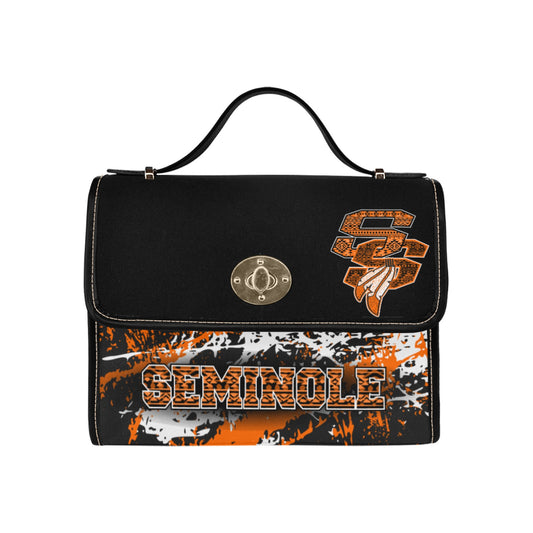 SHS Seminole bag Waterproof Canvas Bag-Black (All Over Print) (Model 1641)
