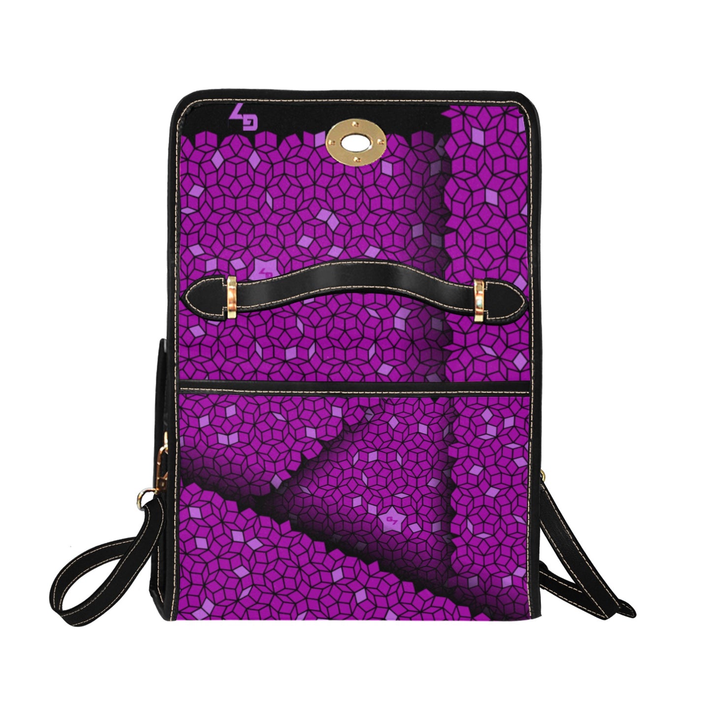 G7 Purple G7 Waterproof Canvas Bag -Black & Purple