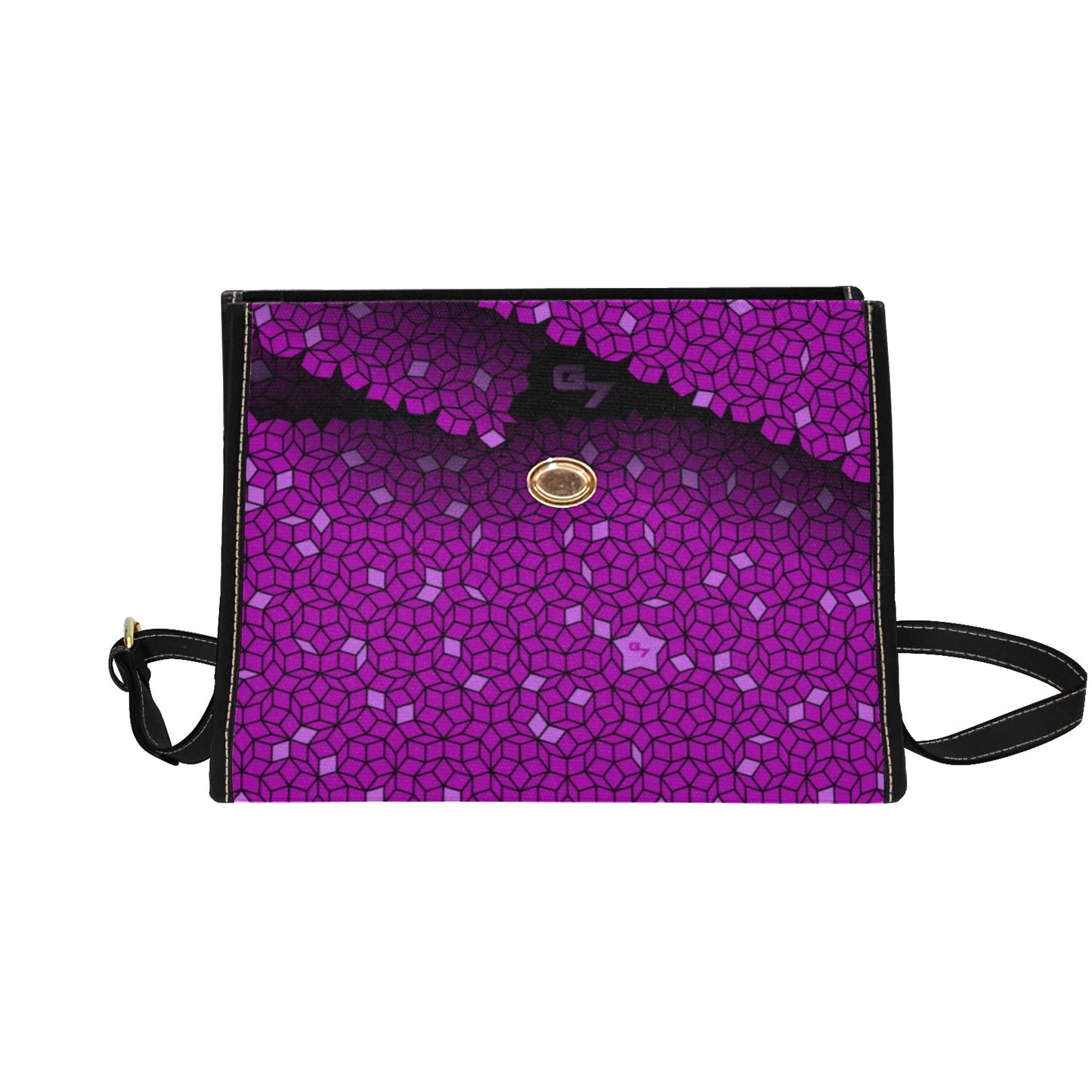 G7 Purple G7 Waterproof Canvas Bag -Black & Purple