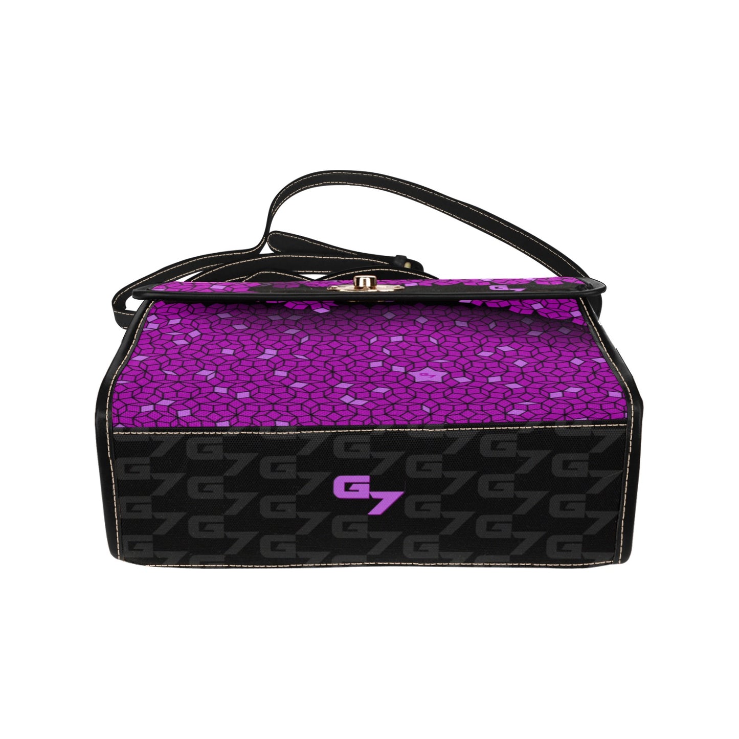 G7 Purple G7 Waterproof Canvas Bag -Black & Purple