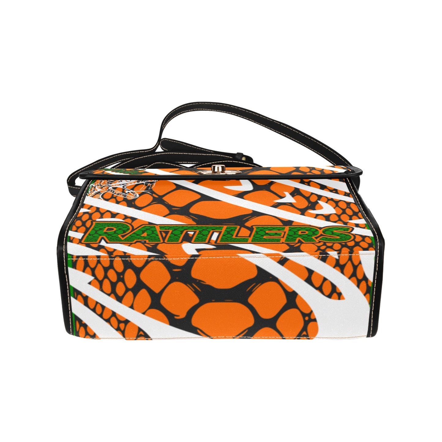 Rattler Skin Canvas Print Rattler Purse (white)